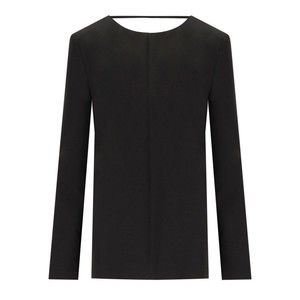 Federica Tosi Black Cady Blouse - NWT